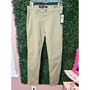 Mavi Jeans Mens 30X34 Edward Green Twill Slim Fit Straight Denim Pants NEW